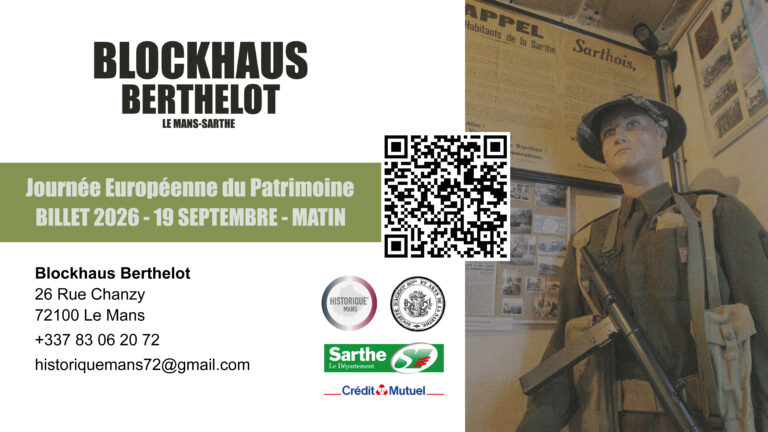 Lire la suite à propos de l’article Visite guidée du Blockhaus Berthelot – Journées du Patrimoine – Matinée